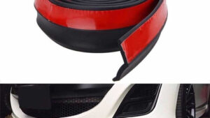 Bumper Lip Faldón Spoiler Goma Protector Paragolpe Delantero Samurai Negro 5/5.5cmx2,5m Largo Mod.SKR-002