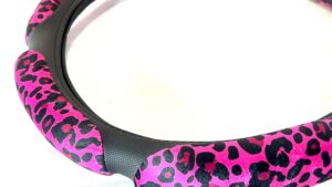 Cubre Volante Universal Animal Print Atigrado Fucsia-Rosado Diámetro 38cm Mod.FV6038