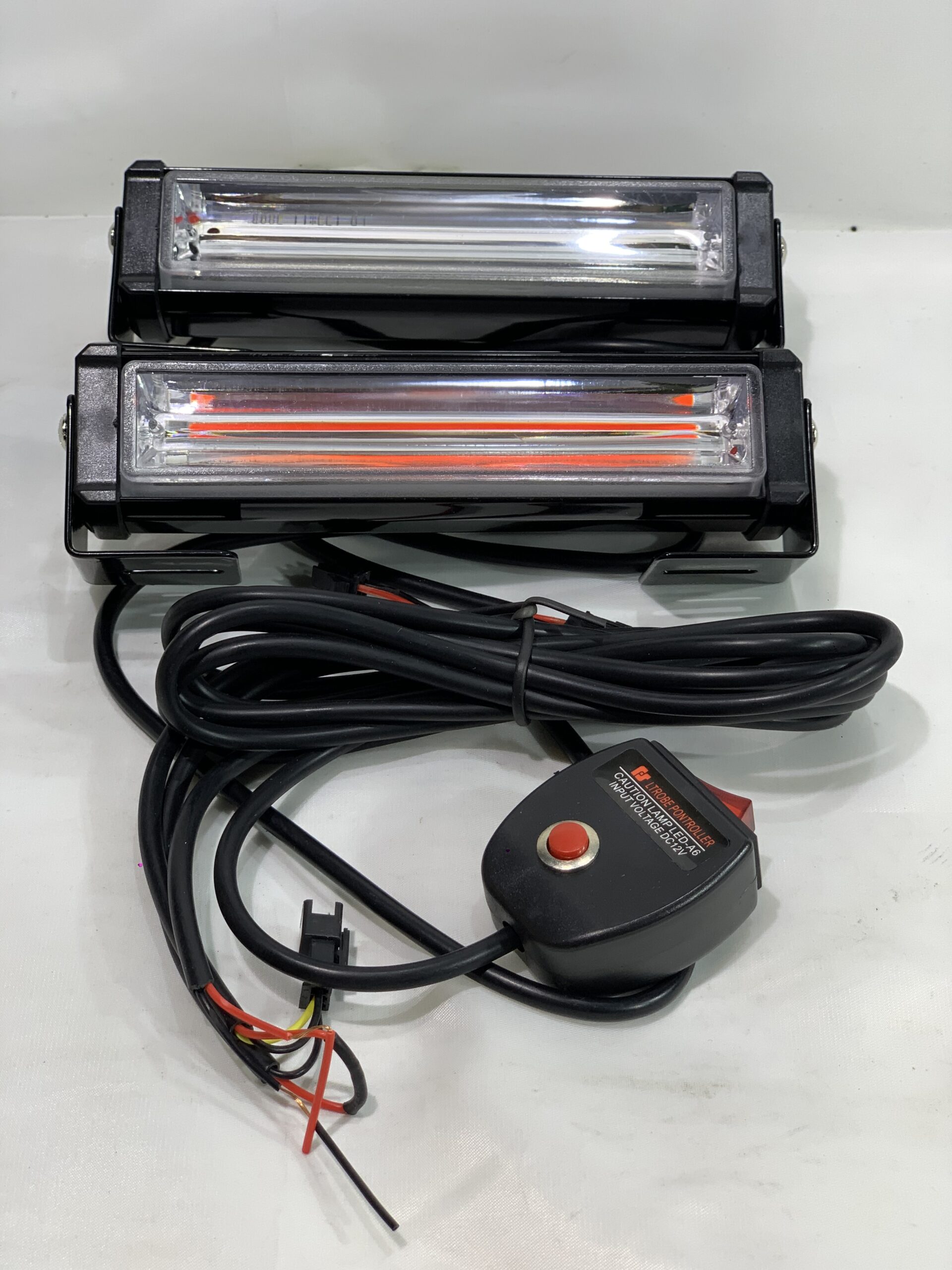 Focos Stroboscopicos Flash C/Controlador Secuencias - Luz Azul+Rojo - Automóvil 12v Mod.26C-16cm - Imagen 5