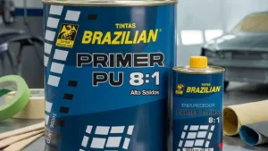 Fondo PU HS Gris Relleno C/Catalizador 8+1 Kit Brazilian x 900ml