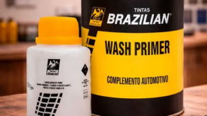 Wash Primer Fosfatizante C/Catalizador Brazilian 900ml (Promotor Adherencia Metales Galvanizados/Aluminio/Zinc de Pinturas)