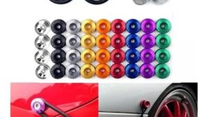 Arandelas / Soporte Ganchos Sujeta Puntas Paragolpes Tuning C/Aro Goma Kit x Paragolpe - Mod.2109