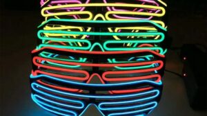 Lente Gafa Led Neon Colores P/Fiestas Electrónica / Rave / Bodas / 15 Años / Cotillón x Unidad