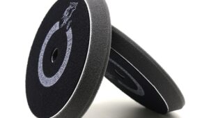 Pad Espuma Abrillantado Black - Velcro P/ Pulidora Rotorbital DA 5"-125mm - North Wolf