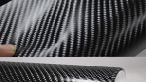 Film Vinilo Autoadhesivo Fibra de Carbono 4D Negro C/Canales Aire x Metro Lineal 1.52m x 1m