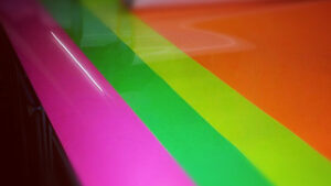 Film Vinilo de Corte Plotter Colores Fluo Metro Lineal Amarillo / Rojo / Verde 1m x 1m