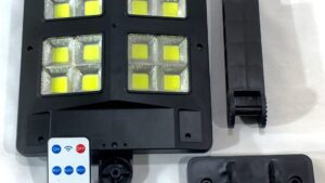 Foco Solar 60w - Cob C/Soporte - Sensor Movimiento / Fotocelula / Control Remoto