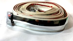Moldura Cromada Autoadhesiva 40mmx2.7m x2 C/Punteros Decorativa o Protectora Paragolpes Automóvil