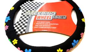 Cubre Volante Universal Flores Dama/Femenino Diámetro 38cm Mod.006-11