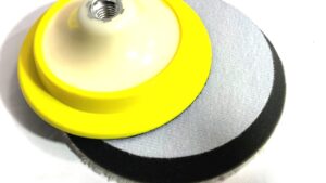 Plato 6"-150mm Flexible C/Velcro P/Pads Pulidora Orbital Rosca 14mm - North Wolf