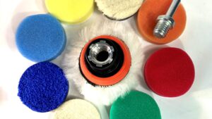 Pack Detailing Completo Mini Pulidos 11Pzs - Plato Velcro / Espumas / Corderitos / Adaptador 3"