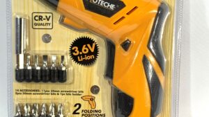 Taladro Destornillador Inalambrico 17 Pz - Luz  -Bateria - Puntas Destornilladoras Hoteche