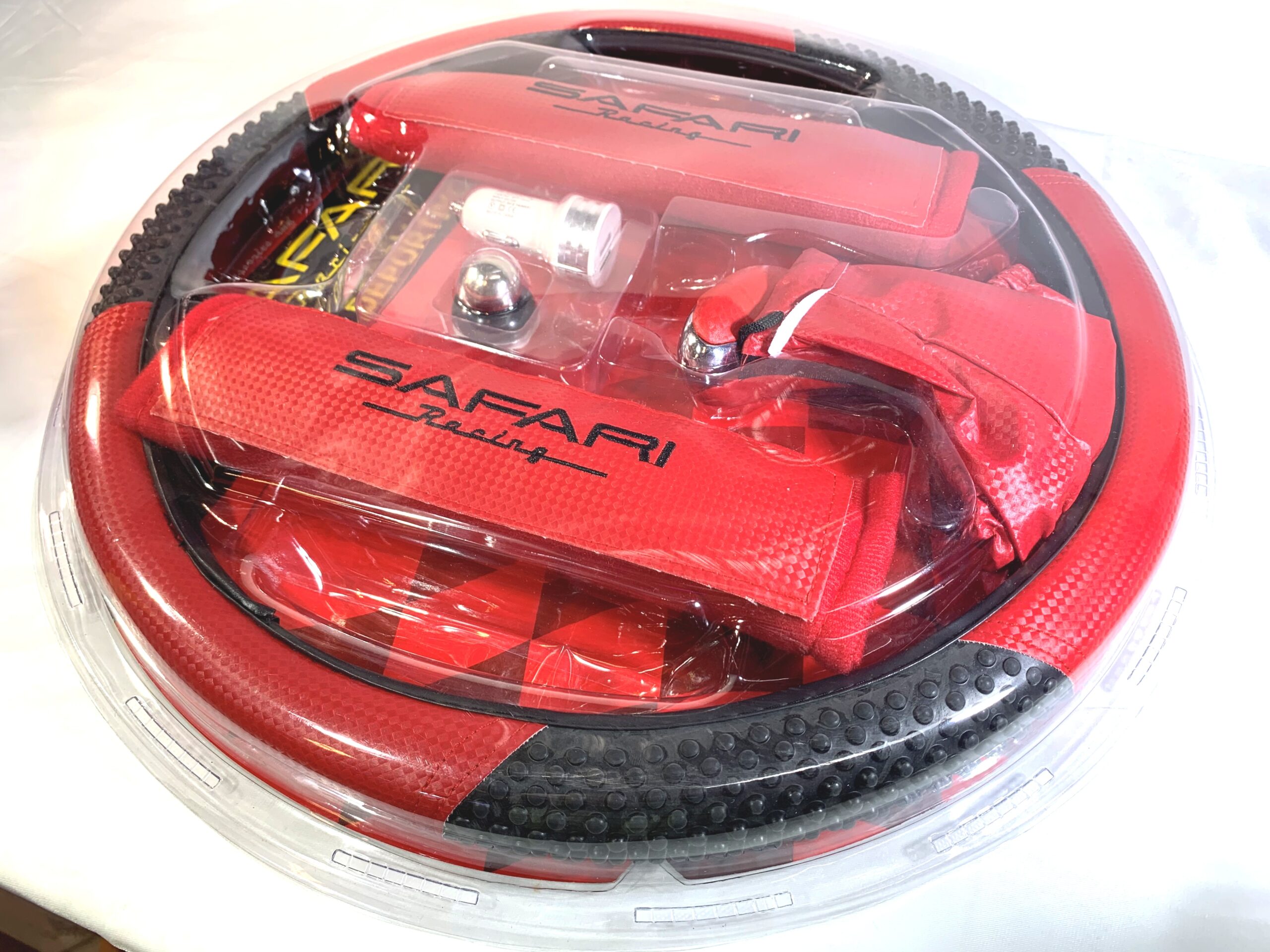 Kit Tuning Cubre Volante / Protectores Pectorales / Palanca Cambios / Cofia/ Cargador / Porta Celular - Mod.81005 - Imagen 11