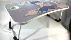 Mesa Madera Desayunador & Pc Laptop P/Cama C/ Porta Vaso - Porta Tablet 60x40cm Diseños Toons