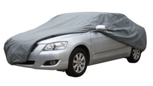 Funda Cubre Automóvil C/Felpa Impermeable Resistente Talle M 250G-PVC