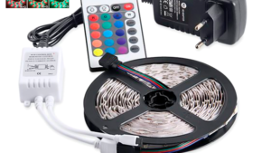 Rollo Tira Led 3528 Rgb Con Control Remoto 24 Botones / Combinaciones 5m Impermeable