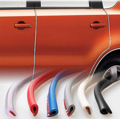 Guarda Protectora P/Puertas Automóviles de Goma Flexible x Metro