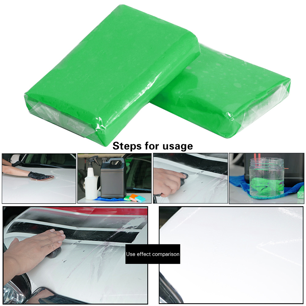 Clay Bar Masilla Plasticina Descontaminante Profesional Pintura Automóvil Green-Medium 200Grs (Lata) - Imagen 3