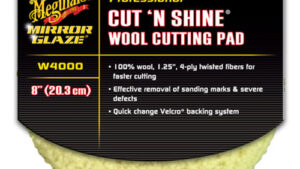 Pad 1 Faz 8¨-200mm Meguiars Wool #4000 / Corderito Lana Pura / Pulido Profesional del Automóvil