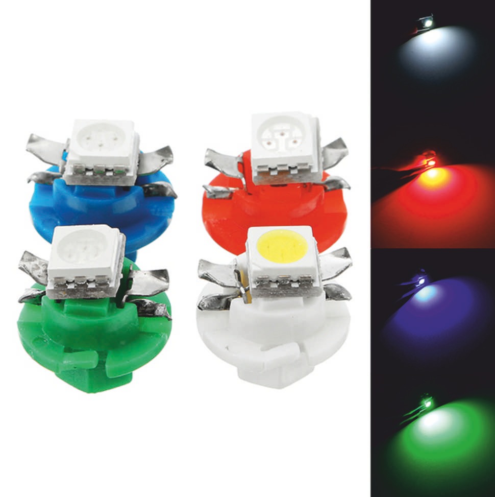 Lampara Led T5-12v Con Zócalo Para Tableros Automóvil x Par - Imagen 2