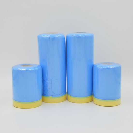 Rollo Film Nylon P/Enmascaramientos Pre-Encintado 55cmx33m Clear/Blue