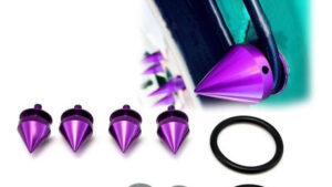 Ganchos Cónicos Sujeta Puntas Paragolpes Tuning C/Aro Goma Kit x Paragolpe