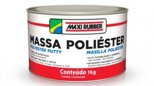 Masilla Poliester P/Repintado Automotriz Maxi Rubber 1Kg