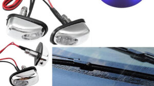 Sapitos Lanza Agua Capot Espolón Automoviles C/Luz Led x Par