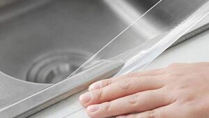 Cinta Gruesa Goma Transparente Autoadhesiva Protectora Pisaderas Zocalos/Puertas Vehículos - Multiusos Baños/Cocinas 5cmx10mx0.8mm