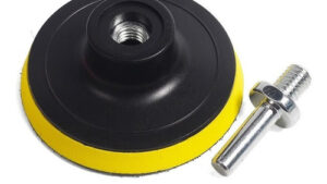 Plato C/Velcro 3¨-75mm P/Pad Corderito 1 Faz de 3-4.5" Rosca 14mm (Incluye Adaptador Taladro)