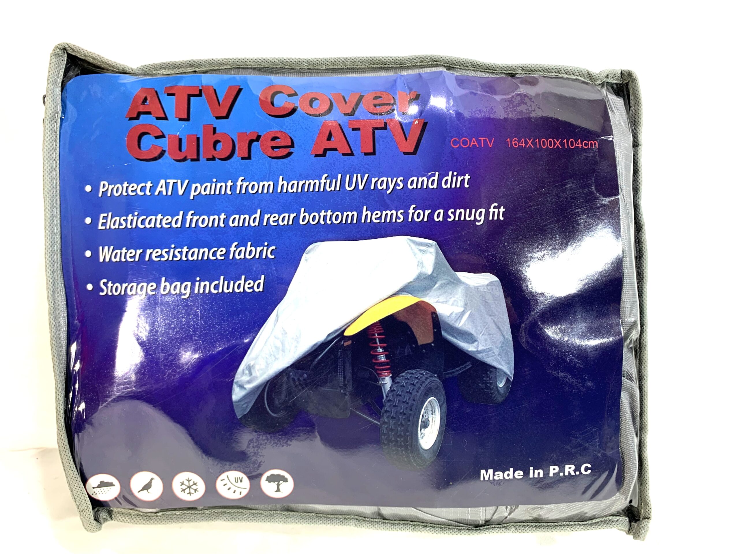 Funda Cobertor Impermeable C/ Felpa Cuatriciclo Talle Único 1.64x1.0x1.04m - Imagen 6