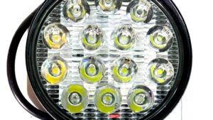 Caminero Foco 14 Leds 12v-42w Redondo 11cm Automóvil / x Par - Moto Mod.1143x2