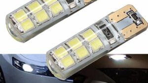 Lamparas T10 Gel - 12 Leds -Canbus 12SMD-5W-12v P/Tablero/Interiores Posición/Matricula Automóviles x Par