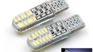 Lamparas T10 Gel - 24 Leds 3014 - 24SMD-5W-12v P/Tablero/Interiores Posición/Matricula Automóviles x Par Mod.3014