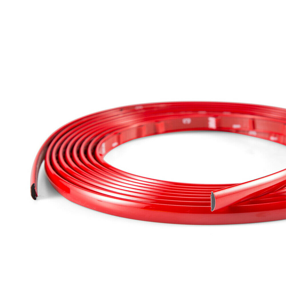Moldura PVC Autoadhesiva Roja 21mm Ancho x 5mm Espesor x Metro Lineal - Protector Pisaderas / Laterales Automóvil - Imagen 5