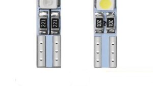 Lamparas T5 Canbus 3 Leds 3SMD - 12v P/Tableros Automoviles x Par (Varios Colores)