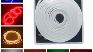 Tira Cable Led Luz Continua / Tipo Neon Flexible 12v  - 40w x 5m  Automóvil / Colores / Hogar Mod.XS3529 (No Incluye Blancos /No Incluye Transformador)