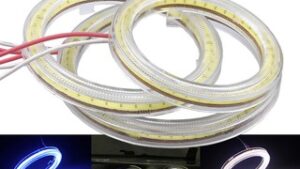 Ojo de Ángel Cob Blanco - 60mm P/Faroles Delanteros Vehículos o Motos 12V x Par - Mod.2526