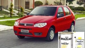 Kit Pintura PU / Poliuretano Vermelho Alpine + Catalizador Brazilian x 900ml