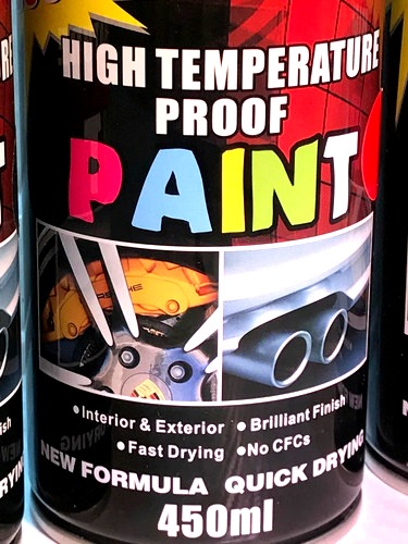 Pintura Aerosol Alta Temperatura / Dorado 900Grados x 450ml - Imagen 4