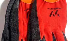 Guantes Protección Tela & Goma Trabajos Livianos / Jardinería Flexibles Rojos x Par
