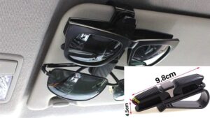 Clip Doble Soporte Lentes & Gafas Practico P/Parasoles de Automóviles x Unidad