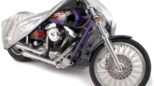 Funda Cubre Moto Impermeable Plateada Talle XL Nylon Calida Mod.SAF190T