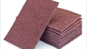Esponja Fibra Abrasiva Vellon Grano Medio Bordeau/Gr360 (    )cmx(   )cm / Precortada