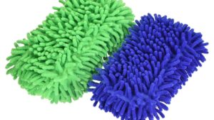 Esponja Doble Cara Microfibra P/Lavado Vehículos Extra Suave Anti-Rayado