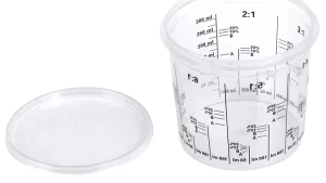 Copa / Vaso Graduado C/Escalas Para Mezclas Productos Catalizados 300ml Brazilian