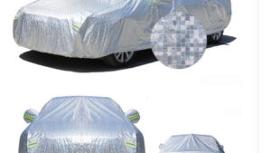 Funda Cubre Automóvil C/Felpa Impermeable Plateada / Protección UV / EcoTE Talle 3S - 4.2-4.4m