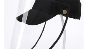Mascara Protector Facial C/ Gorro Pvc Flexible Plegable / Ideal Cortar Pasto - Trabajos - Amoladoras - Jardinería - Etc.