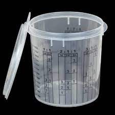 Copa / Vaso Graduado C/Escalas Para Mezclas Productos Catalizados 300ml Brazilian - Imagen 3