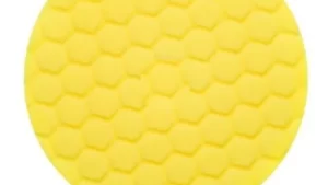 Pad 1 Faz Espuma Pulido Fino / Corte Medio / Amarillo- Velcro P/ Pulidora 7"-175mm - Mod. Rombo